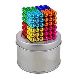 COPY - 5mm Magnetic Toy w/ Gift Case 216 Bucky Balls Rainbow Magnets 8 Colors C…